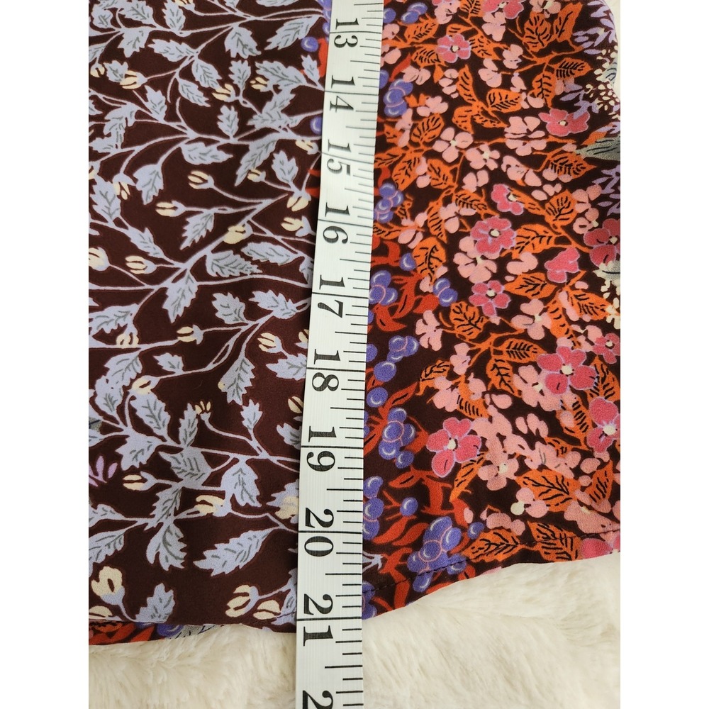 Anthropologie Maeve Ruffle Off Shoulder Floral‎ Blouse Multicolored Size X Small - Picture 5 of 7